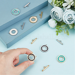 6 set di 6 fermagli a levetta in acciaio inossidabile 304 di colore diverso&nbsp;STAS-DC0003-83