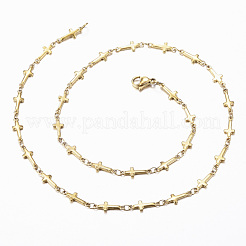 Schmucksets mit Kreuzgliederkette aus Edelstahl 304&nbsp;SJEW-H103-11G