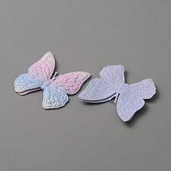 Tissu en forme de papillon coudre sur des patchs appliqués&nbsp;DIY-WH0032-89E