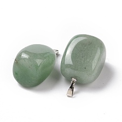 Pendentifs en aventurine vert naturel&nbsp;G-K302-B06