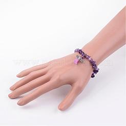 Natürliche gemischte Stein Stretch-Armbänder&nbsp;BJEW-JB02527