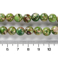 Gefärbte natürliche Regalit/Imperial Jaspis/Meeressediment Jaspis Perlen Stränge&nbsp;G-B124-C01-09