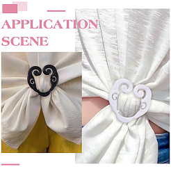 12 Stück 2 Farben Kunststoff-Hemd-Cinch-Clip für Damenbekleidung&nbsp;KY-ME0001-06
