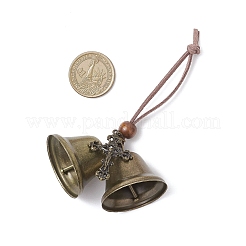 Fer cloche pendentif décorations&nbsp;HJEW-JM03774-02