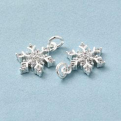 Micro Pave Bijoux de zircone cubique en laiton de placage en râtelier&nbsp;KK-E081-15S