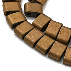 Chapelets de perles en hématite synthétique électrolytique sans magnétiques&nbsp;G-C106-B01-13B