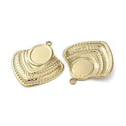 Ionenplattierung (IP) 304 Edelstahl Anhänger Canbochon Srttings&nbsp;STAS-C090-11C-G