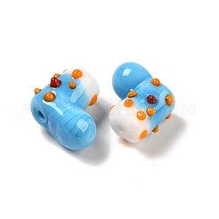 Brins de perles bosselées en verre soufflé faites à la main&nbsp;LAMP-U001-01G-1