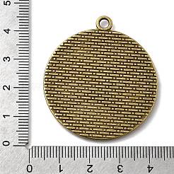 Aleación de estilo tibetano vintage colgante cabujón bisel ajustes&nbsp;X-TIBEP-M018-88AB-NF