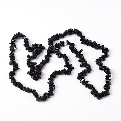 Natürlichen Obsidian Perlen Stränge&nbsp;X-F005