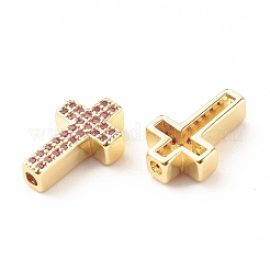 Cremagliera in ottone placcatura perline zirconi&nbsp;KK-B051-06G-05