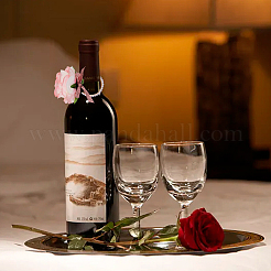 Künstliche rosenblume serviettenringe&nbsp;AJEW-WH0314-75