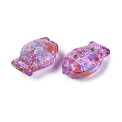 Perle di vetro trasparenti picasso&nbsp;SEED-Q039-03A