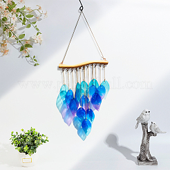 Windspiele mit Glasquasten&nbsp;AJEW-WH0348-904A