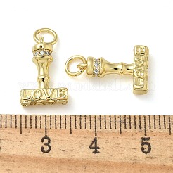Gestell Messing Zirkonia Anhänger&nbsp;KK-K392-14G