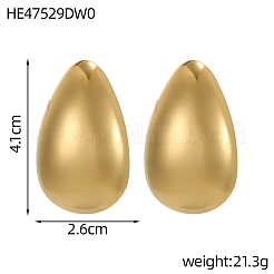 Pendientes de botón de acero inoxidable 304&nbsp;STAS-OY010-63G