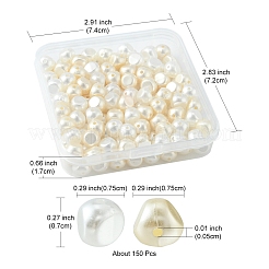 Nuggets Nachahmung Perle Acrylperlen&nbsp;OACR-FS0001-22