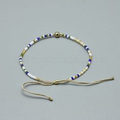 Braccialetti di perline intrecciati pirite naturali regolabili&nbsp;BJEW-F391-A06