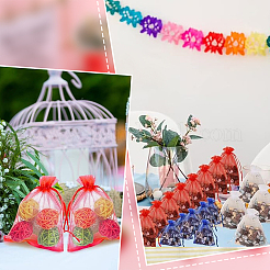 100 stücke organza taschen schmuck lagerung beutel hochzeit favor partei mesh kordelzug geschenk&nbsp;OP-SP0001-01A