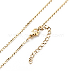 Collana con ciondolo a forma di cuore intrecciato con semi giapponesi color arcobaleno con catene in acciaio inossidabile 304 per donna&nbsp;NJEW-MZ00005