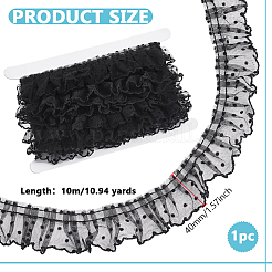 10 m gepunktetes Polyester-Gaze-Faltenband&nbsp;OCOR-PH0007-99B