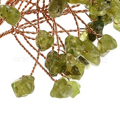 Natürliche Peridotsplitter als Lebensbaum-Dekoration&nbsp;DJEW-C016-02I