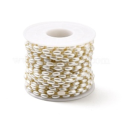 Handgemachte ovale Kunststoffperlenketten&nbsp;CHS-I019-10G-01