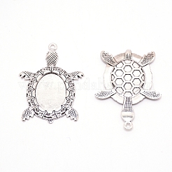 Bases cabochons colgante de la aleación&nbsp;PALLOY-WH0079-89AS-RS