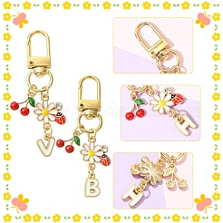Decorazioni pendenti in lega smaltata 26 pz&nbsp;HJEW-YW00176
