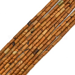 Cuentas de jaspe de madera natural con encaje de piedra&nbsp;GG-CBAED3F-A07