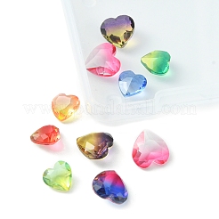 10 Stück facettierte K2-Glas-Strass-Cabochons im 9-Stil&nbsp;GGLA-FS0001-02