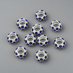 Legierung Rhinestone European Beads&nbsp;CPDL-H999-17
