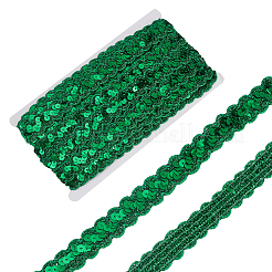 Ruban de dentelle scintillant avec paillettes en pvc&nbsp;OCOR-WH0078-388B