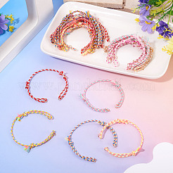 36 Stück 12 Farben Polycotton-Kordel zum Basteln von Armbändern&nbsp;BJEW-TAC0053
