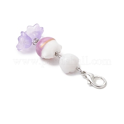 4 pz maneki neko perline di porcellana fatte a mano decorazioni pendenti&nbsp;HJEW-JM04252