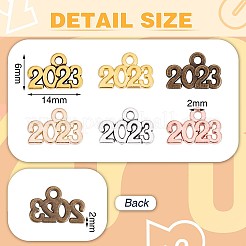150 Stück 2023 Jahre Charms für Graduierung Quaste Graduierung Charm Anhänger gemischte Farbe für Schmuck Halskette Armband Ohrring Basteln&nbsp;JX272A