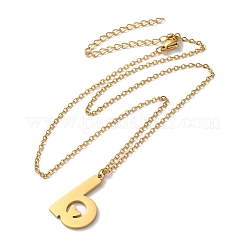 Collane con ciondolo in acciaio inossidabile 304&nbsp;LS-NJEW-H036-02G-B