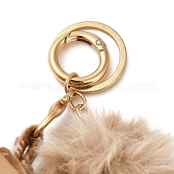 Boîte de rangement de bijoux en cuir PU et velours porte-clés&nbsp;KEYC-B017-01