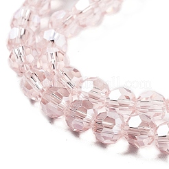Chapelets de perles en verre transparent électrolytique&nbsp;LS-EGLA-A035-T6mm-A20