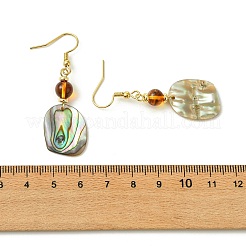 Paua coquille naturelle pendentif Boucles d'oreilles&nbsp;EJEW-JE07429-01