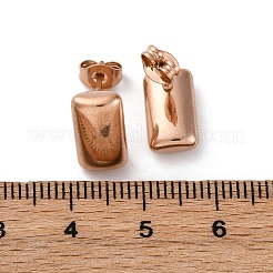 Orecchini a bottone in acciaio inossidabile 304&nbsp;EJEW-C099-21KCG