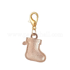 Décorations de pendentif en alliage de strass et d'émail sur le thème de noël&nbsp;HJEW-JM00980