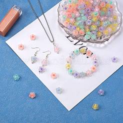 210pcs 6 Farben transparente Acrylperlen&nbsp;TACR-SZ0001-18