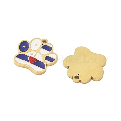 Pendentifs en acier inoxydable 304 émaillés&nbsp;STAS-G360-03G-02