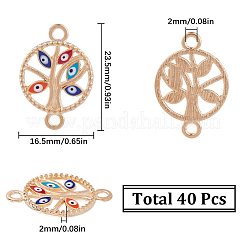 40 Stück Emaille-Anhänger aus Legierung&nbsp;FIND-SC0006-10