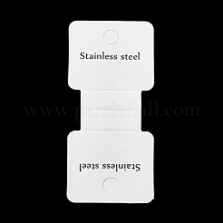 Faltpapier-Vitrinenkarte mit Wort „Edelstahl“.&nbsp;CDIS-L009-02