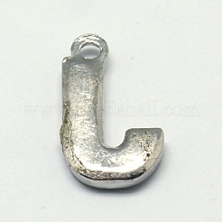 Breloques de lettres en alliage avec strass&nbsp;RB-A052-J01