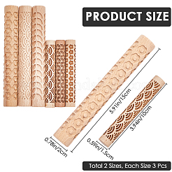 Holzrollstäbe&nbsp;DIY-CN0003-13C