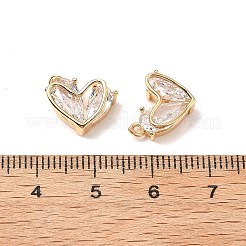 Pendentifs avec zircon cubiques à micro-pavés en laiton&nbsp;KK-A259-18G-02