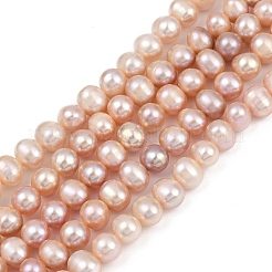 Brins de perles de culture d'eau douce naturelles&nbsp;PEAR-I007-07X-13B